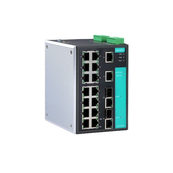 Mgd Gigabit Eth. Swtch W/ 16 10/100Baset(X)Ports, Eds-518A-T